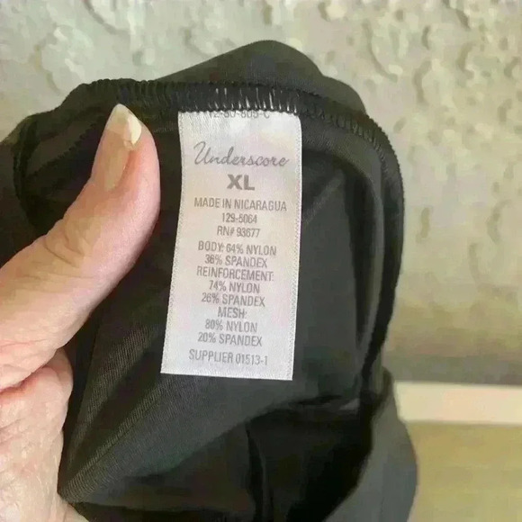 Underscore Womens XL Shapewear Black Ultra Slimming High Waist Cooling NWT - Picture 4 of 5